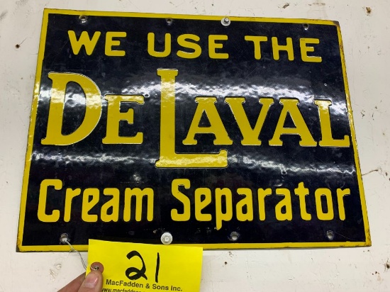 21 DeLaval Cream Separator Sign