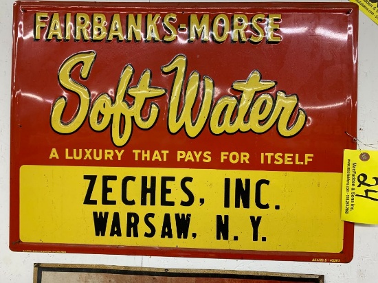 24 Fairbanks Morse Soft Water Sign