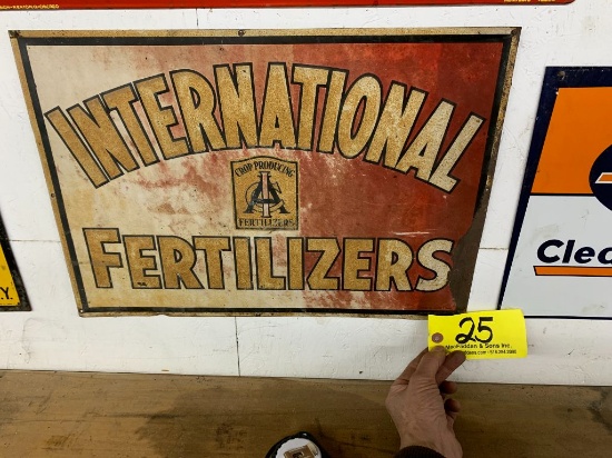25 International Fertilizer Sign