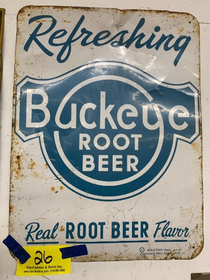 26 Buckeye Root Beer Sign