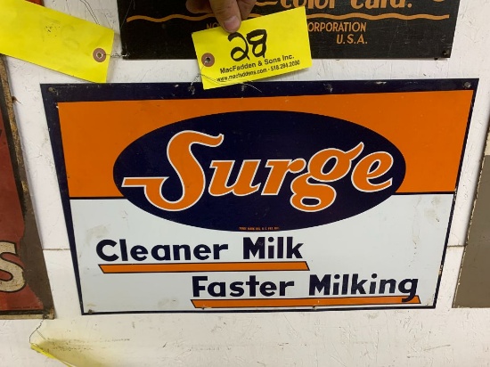 28 Surge Milking Sign