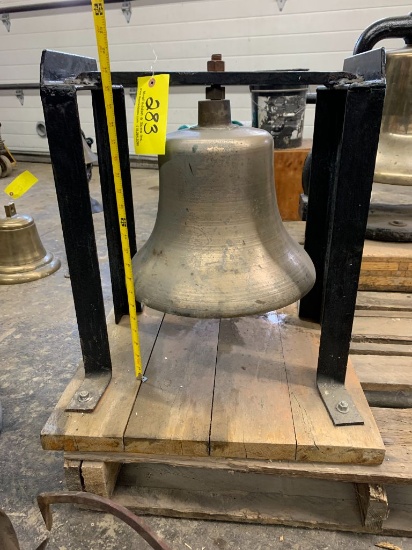 283 Brass Bell on Homemade Stand