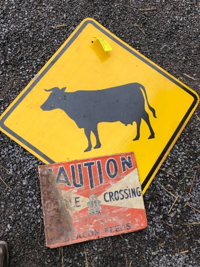 311 (2) Cattle Crossing Signs