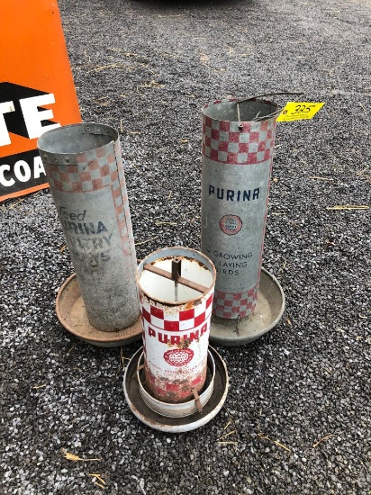325 (3) Purina Feeders