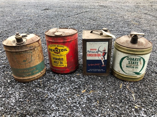 326 (4) 5-Gallon Oil Cans