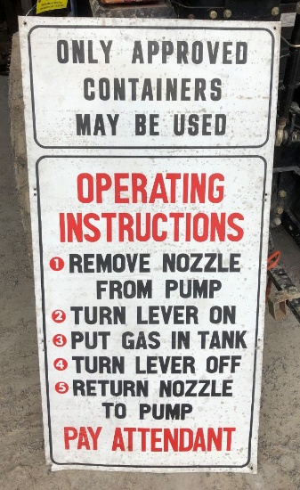 414 Pay Attendant Sign