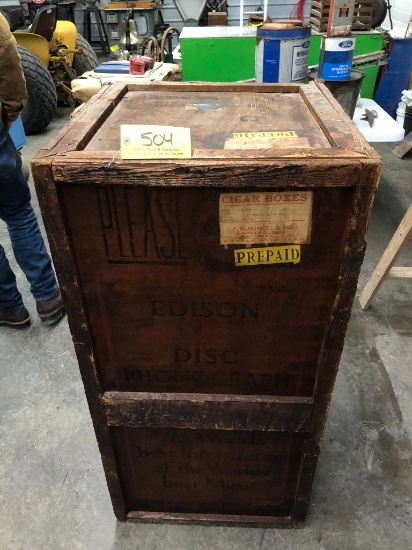 504 Edison Phonograph Crate