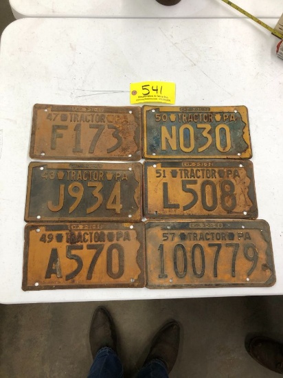 541 (6) PA Tractor License Plates