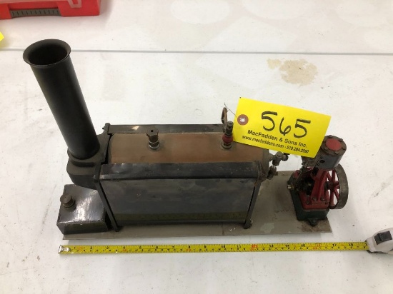 565 Antique Steam Engine with Boiler