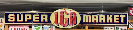 63 Huge IGA Super Market Sign