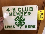 162 4-H Club Member Sign