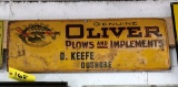 168 Oliver Plows & Implements Sign