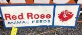 307 Red Rose Animal Feeds Sign