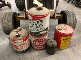 413 (5) 5-Gallon Oil Cans