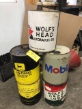 453 (5) 5-Gallon Oil Cans