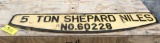 500 Case Iron Shepard Niles Name Plate