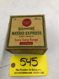 545 Vintage Full Box of Remington Nitro Express 12g Shotgun Shells