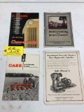 556 (4) Pieces of Original Case & IH Literature