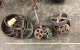 616 Lot of Approximately (12) Pulleys