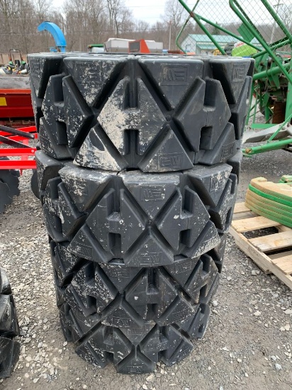 5991 Set of (4) 12-16.5 HD Airless Tires