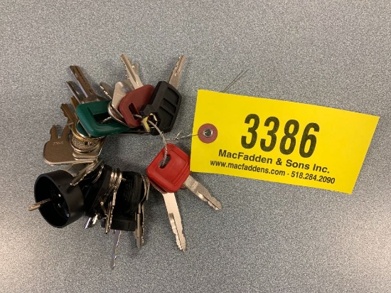 3386 Set of (24) Heavy Equipment Keys