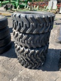 8004 Set of (4) New 10-16.5 Skid Steer Tires