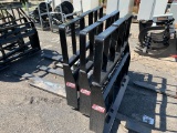 8017 New 48in Kivel 4200lb Step Thru Pallet Forks