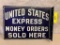 128 United States Express Money Orders Flange Sign
