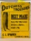 133 Embossed Dutchess Trousers Tin Tacker Sign