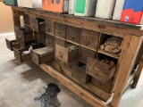 40 Wooden Table with Small Drawers Underneath