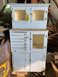 85 Blue Antique Steel Cabinet