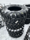 1033 Set of (4) New 12-16.5 Skid Steer Tires