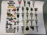 3701 24-Piece Heavy Equipment Key Set