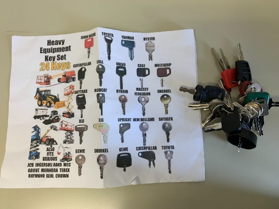 4101 Heavy Equipment Key Set (24 Keys)