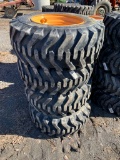 8115 Set of (4) New 12.16.5 Tires on Case Rims