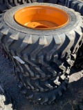 8117 Set of (4) New 10-16.5 Tires on Case Rims