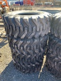 8120 Set of (4) New 12-16.5 Skid Steer Tires