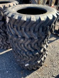 8121 Set of (4) New 10-16.5 Skid Steer Tires