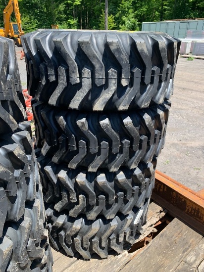 28 Set of (4) New 12-16.5 SKS332 Skid Steer Tires