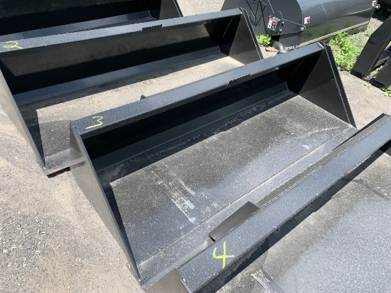 3 New 78in Kivel Skid Steer Bucket