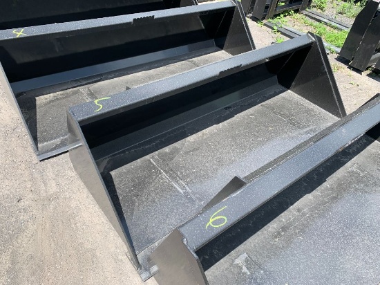 5 New 72in Kivel Skid Steer Bucket