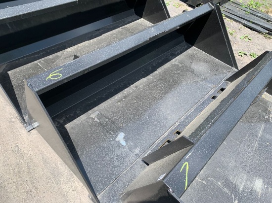 6 New 72 in Kivel Skid Steer Bucket