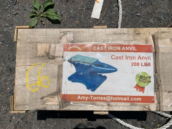 66 New Greatbear 200lb Cast Iron Anvil