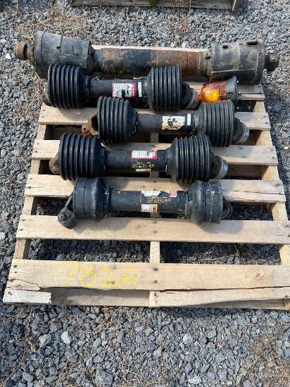 7826 (4) New & (1) Used PTO Shafts