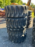 4 Set of (4) New 12-16.5 Skid Steer Tires