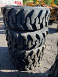 8 Set of (4) New 10-16.5 Skid Steer Tires