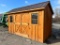 4968 8ft x 12ft Salt Box Amish Shed - Nutmeg