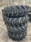 9 Set of (4) New 10-16.5 Tires on Case Rims