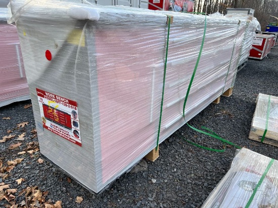 56 New Red Steelman 10ft Workbench