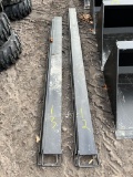 12 Pair of (2) New 8ft Pallet Fork Extensions